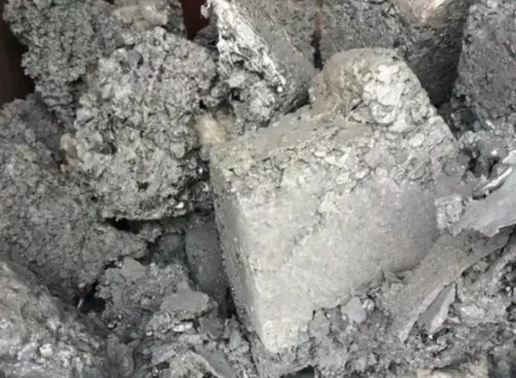 전기 분해 잔류물에서 비철금속 회수 테스트