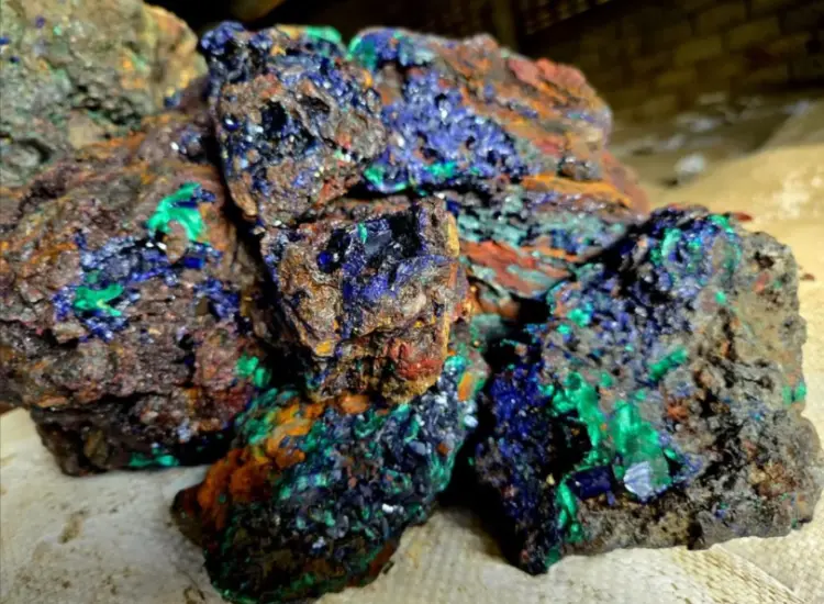 황화구리의 광물 처리 테스트