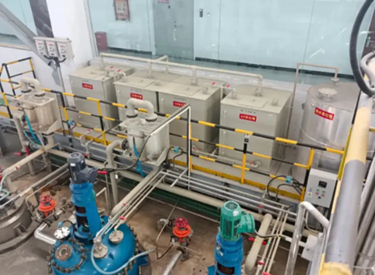 대기압에서의 황산 침출 테스트