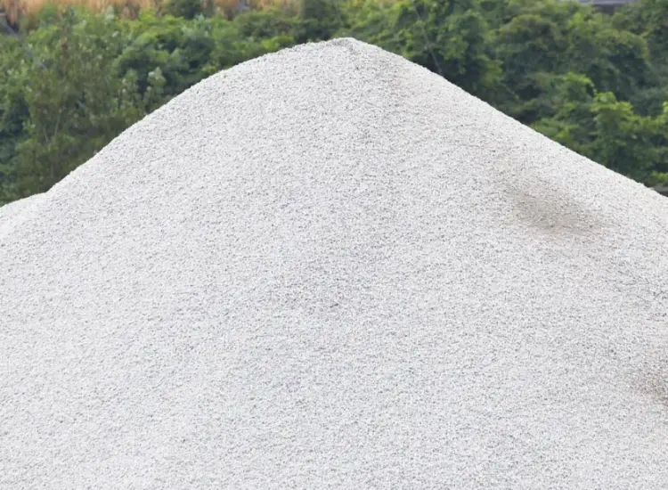 외부/중간/내부 도가니 층용 석영 모래의 가공 테스트